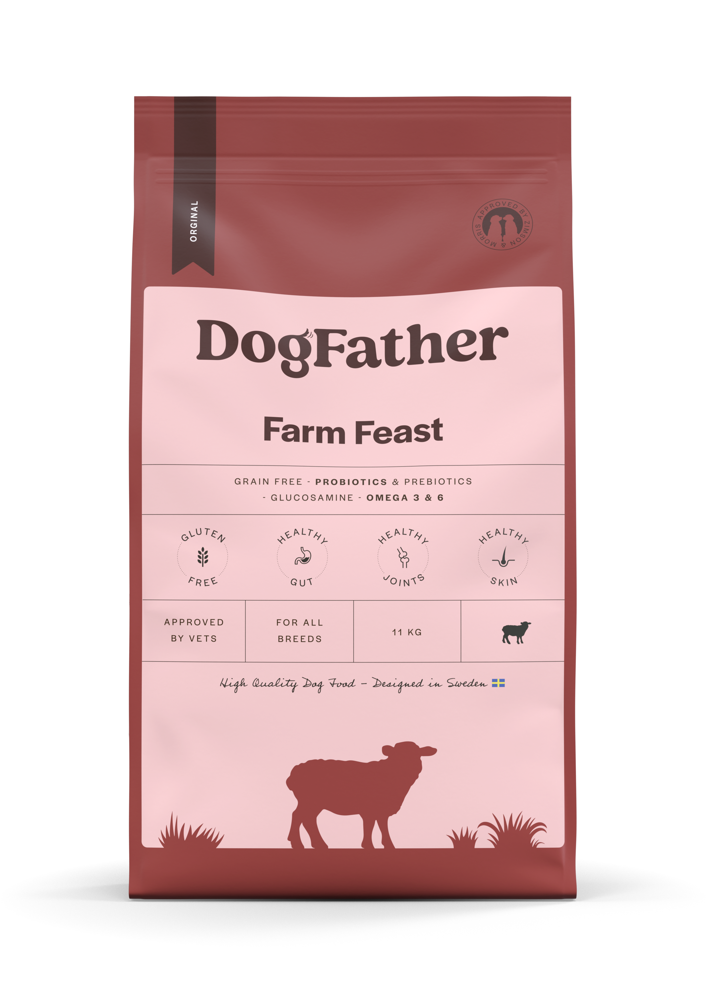 Hundfoder Lamm & Ris, 11kg