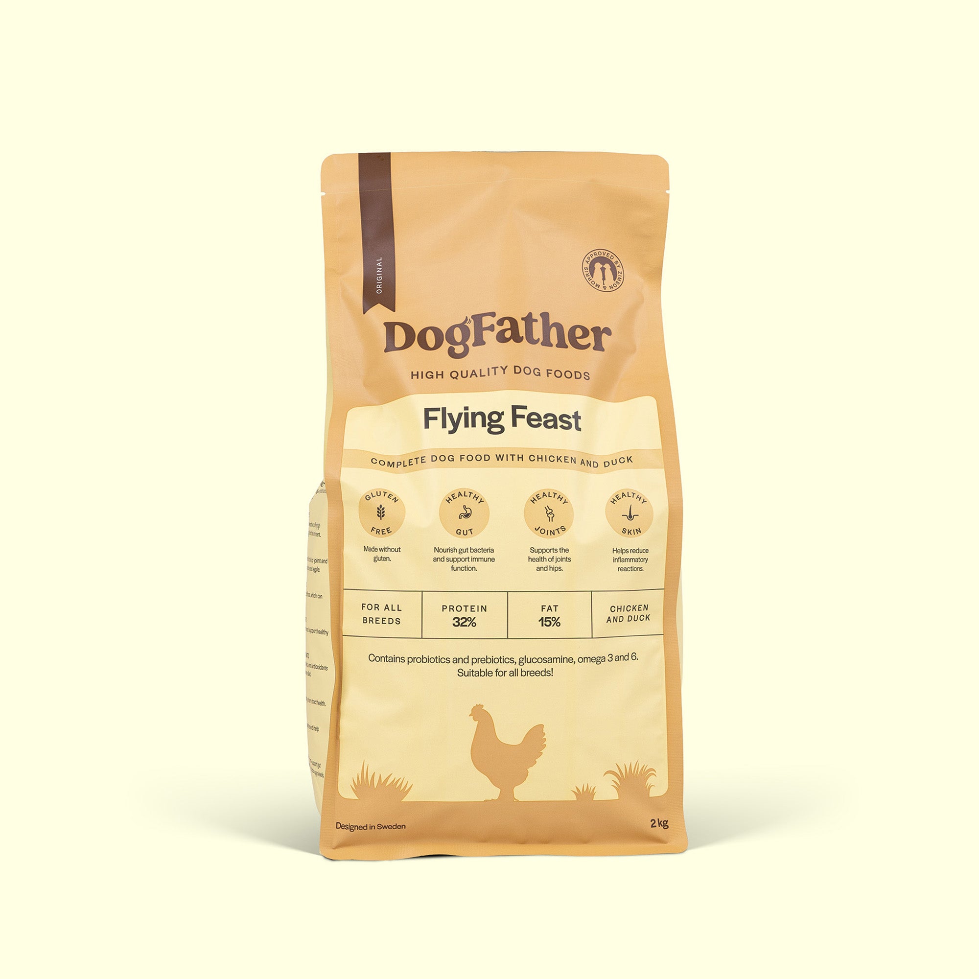 Hundfoder Kyckling & Anka, 2kg