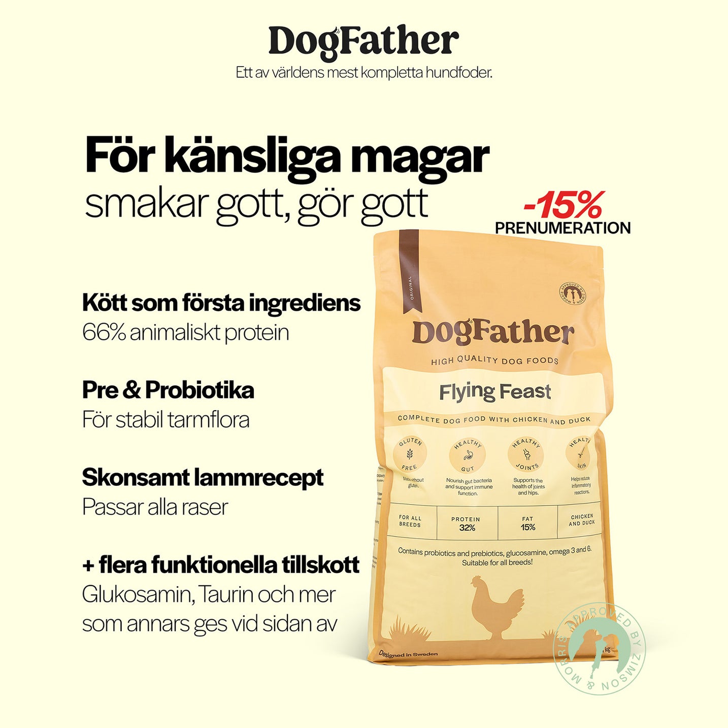 Dog Food Chicken & Duck, 11kg