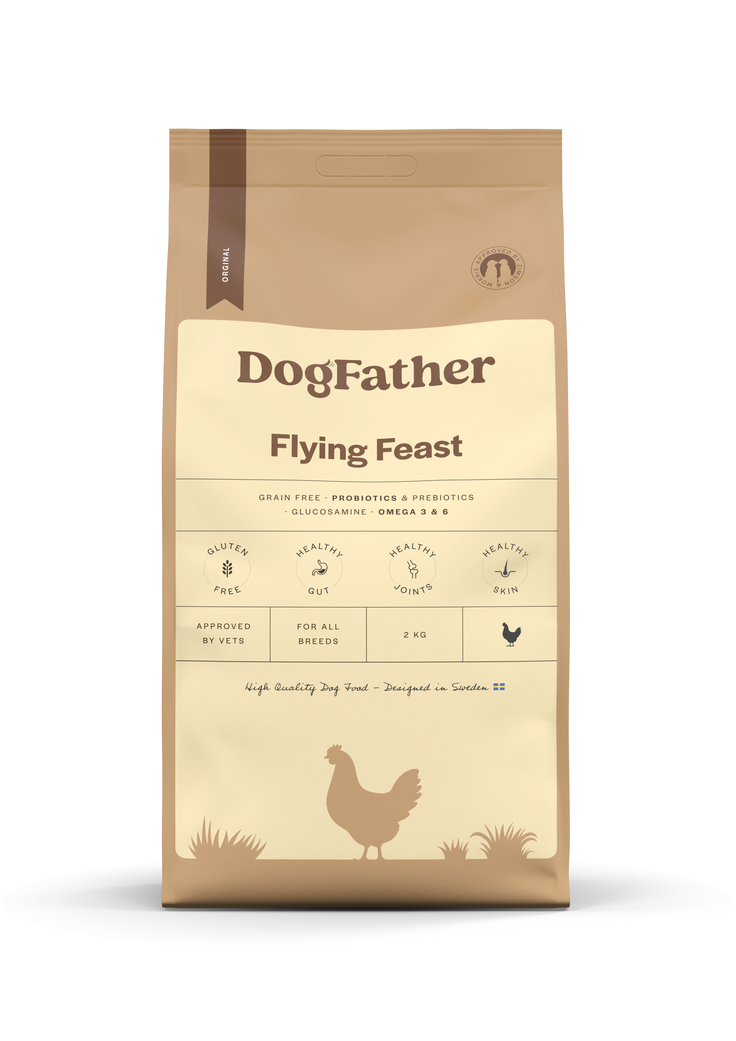 Hundfoder Kyckling & Anka, 2kg