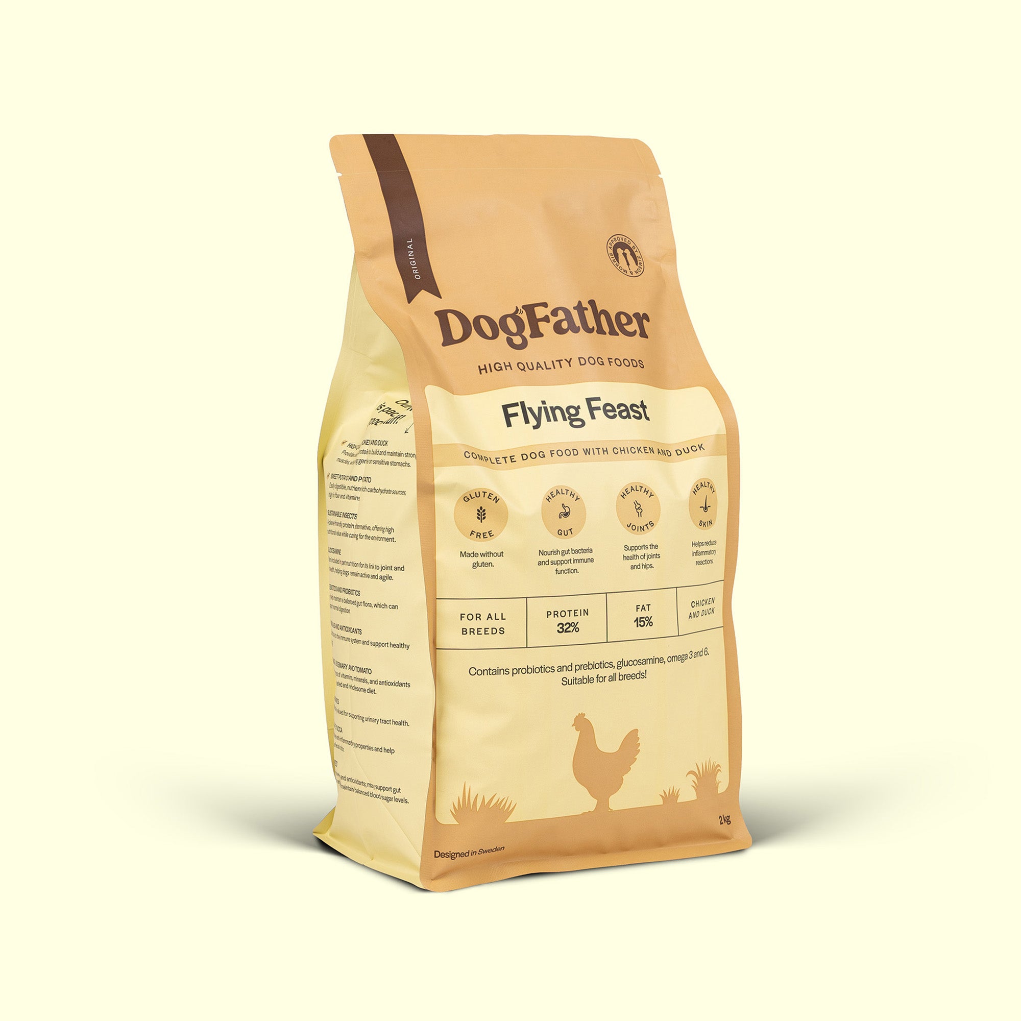 Hundfoder Kyckling & Anka, 2kg